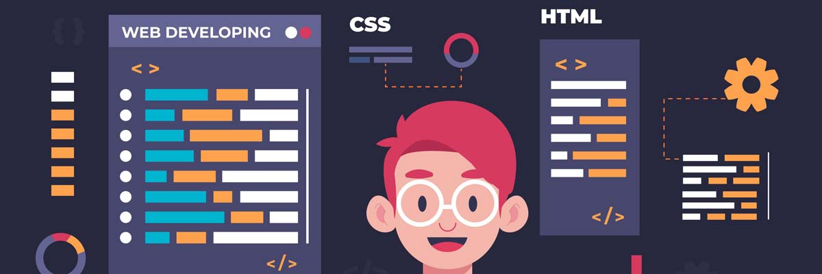 Illustration of CSS selector types and examples for web design guide