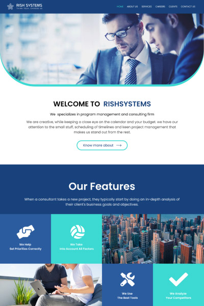 User friendly CMS website USA - Rish Systems LLC