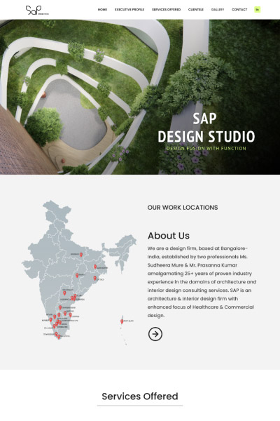 Creative architecture CMS website Hyderabad - SAP Design Studio